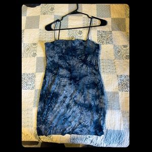 Blue Tie Dye Dress